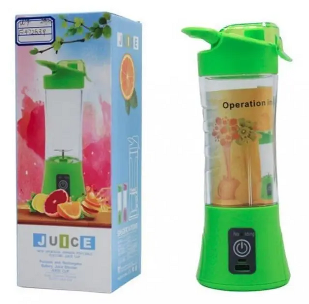 Фітнес-блендер Smart Juice Cup Fruits Портативний міксер, шейкер із USB-зарядкою YAAKKAA-nav2547863 фото