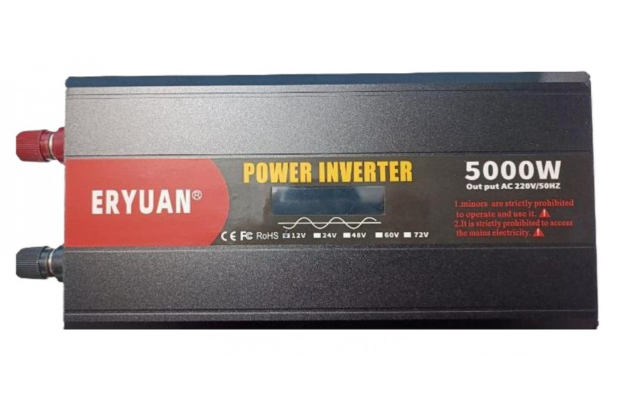 Преобразователь напряжения с 12V→220V 5000W ЧИСТЫЙ СИНУС LCD MeladeLoyP-16198 фото