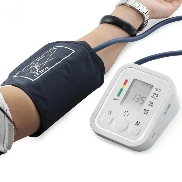 Автоматичний тонометр для вимірювання тиску пульсу на зап'ясті Blood Pressure Monitor CK-102S Matrix7kmLoyP-00005864 фото